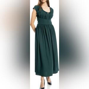 Max Studio | Dresses | Max Studio Green Polka Dot Dress | Poshmark